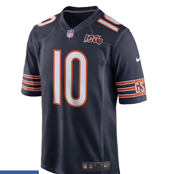 Mitchel Trubisky 100th Season Game Jersey - Picture 2 of 4